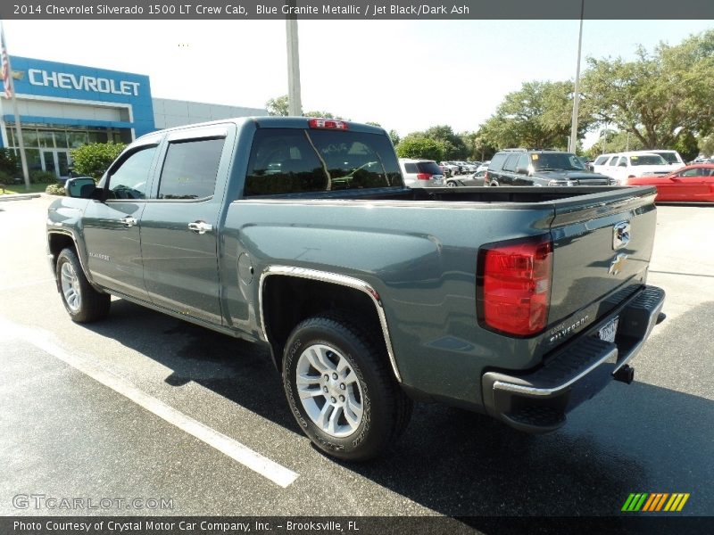 Blue Granite Metallic / Jet Black/Dark Ash 2014 Chevrolet Silverado 1500 LT Crew Cab