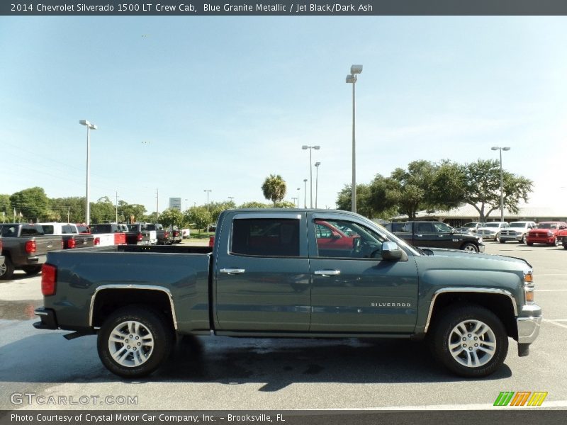 Blue Granite Metallic / Jet Black/Dark Ash 2014 Chevrolet Silverado 1500 LT Crew Cab