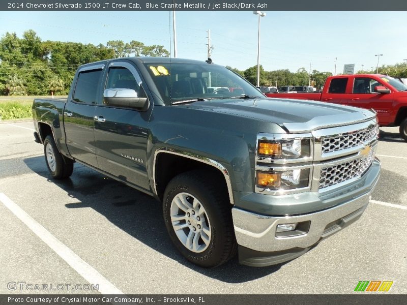 Blue Granite Metallic / Jet Black/Dark Ash 2014 Chevrolet Silverado 1500 LT Crew Cab