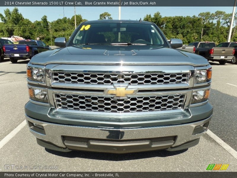 Blue Granite Metallic / Jet Black/Dark Ash 2014 Chevrolet Silverado 1500 LT Crew Cab