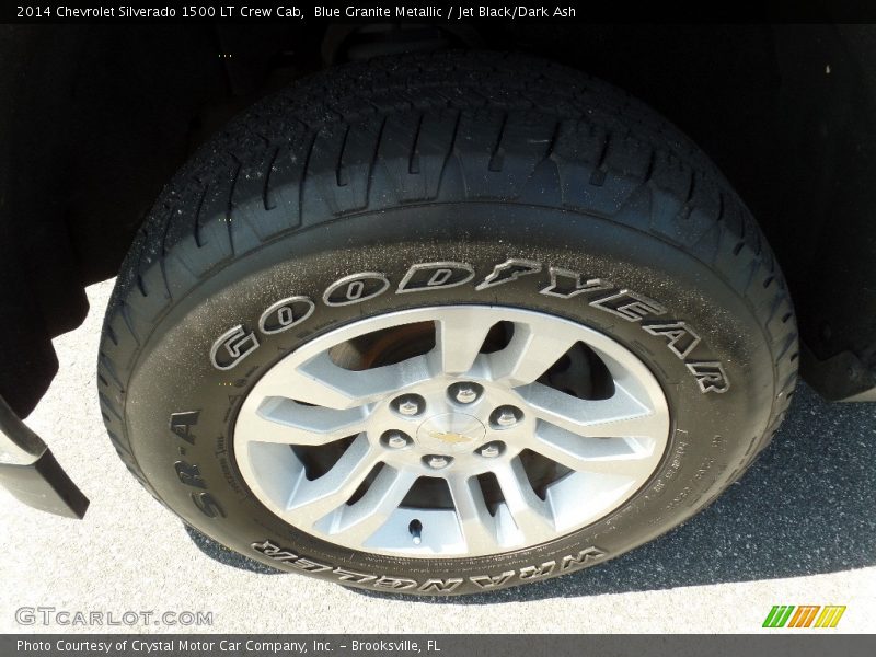 Blue Granite Metallic / Jet Black/Dark Ash 2014 Chevrolet Silverado 1500 LT Crew Cab