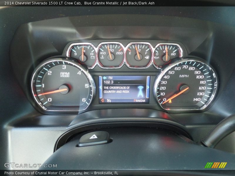 Blue Granite Metallic / Jet Black/Dark Ash 2014 Chevrolet Silverado 1500 LT Crew Cab