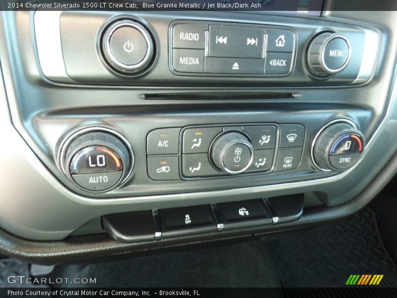 Blue Granite Metallic / Jet Black/Dark Ash 2014 Chevrolet Silverado 1500 LT Crew Cab