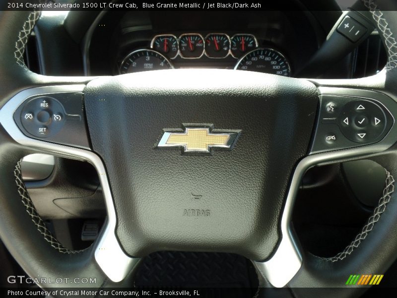 Blue Granite Metallic / Jet Black/Dark Ash 2014 Chevrolet Silverado 1500 LT Crew Cab