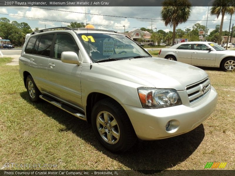 Millenium Silver Metallic / Ash Gray 2007 Toyota Highlander