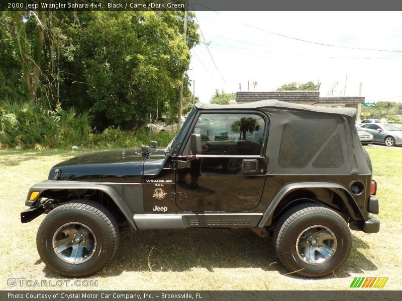 Black / Camel/Dark Green 2000 Jeep Wrangler Sahara 4x4