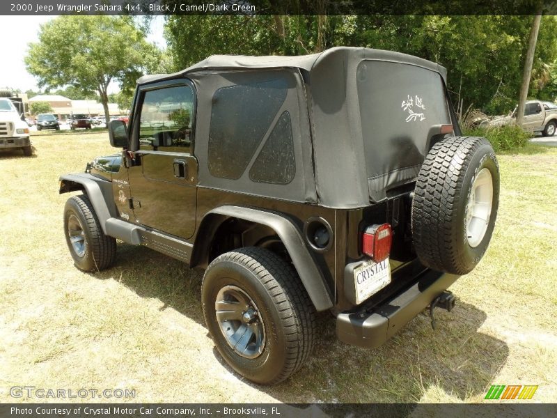 Black / Camel/Dark Green 2000 Jeep Wrangler Sahara 4x4