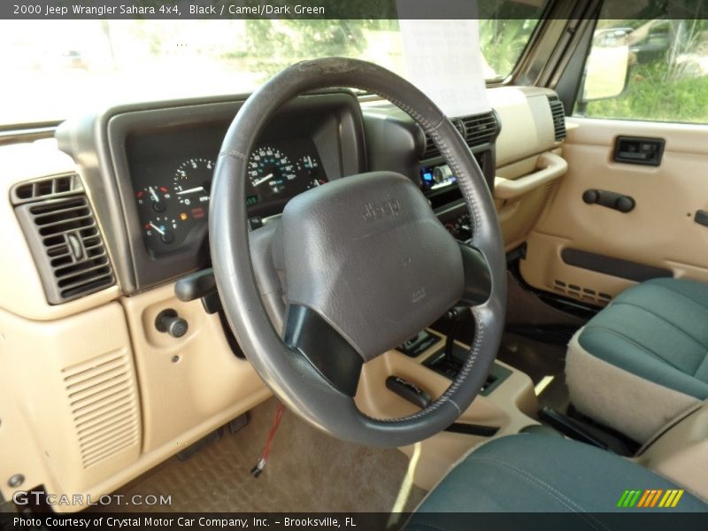 Black / Camel/Dark Green 2000 Jeep Wrangler Sahara 4x4
