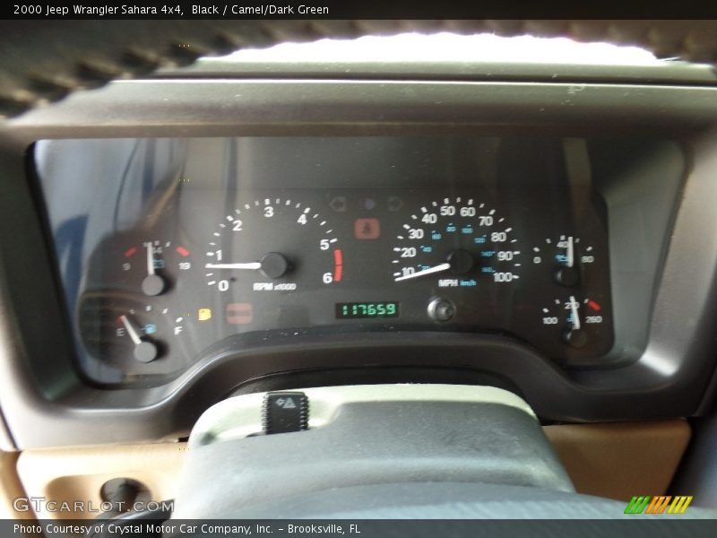Black / Camel/Dark Green 2000 Jeep Wrangler Sahara 4x4