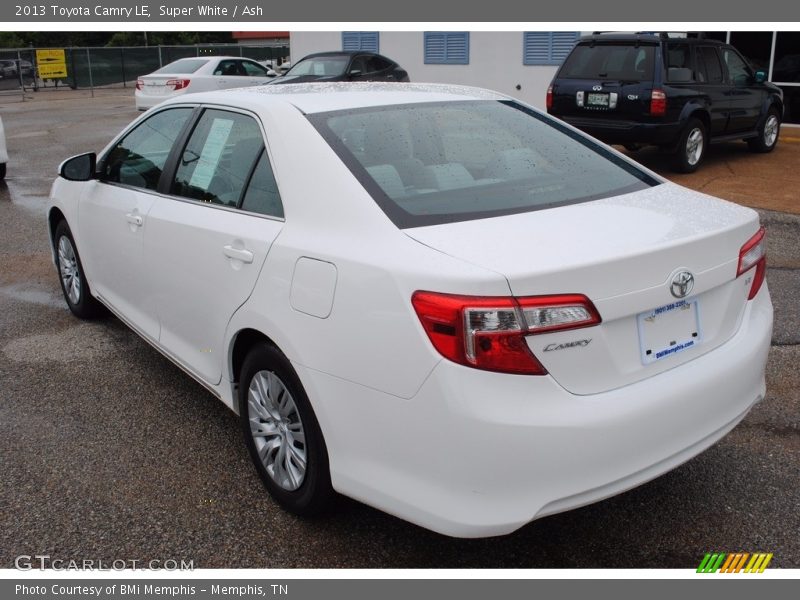 Super White / Ash 2013 Toyota Camry LE