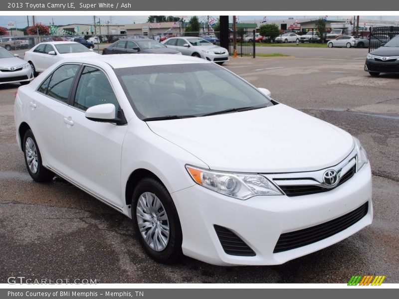 Super White / Ash 2013 Toyota Camry LE
