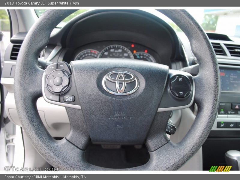 Super White / Ash 2013 Toyota Camry LE
