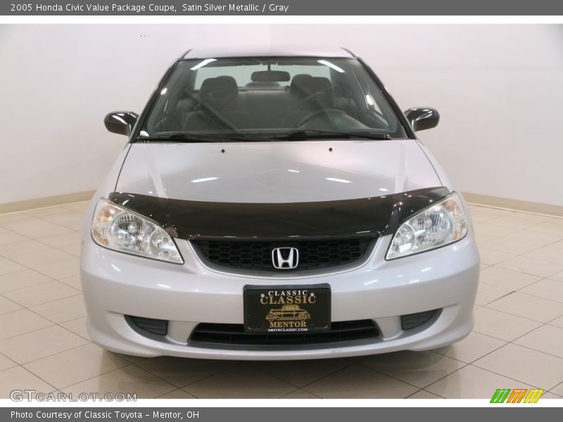 Satin Silver Metallic / Gray 2005 Honda Civic Value Package Coupe