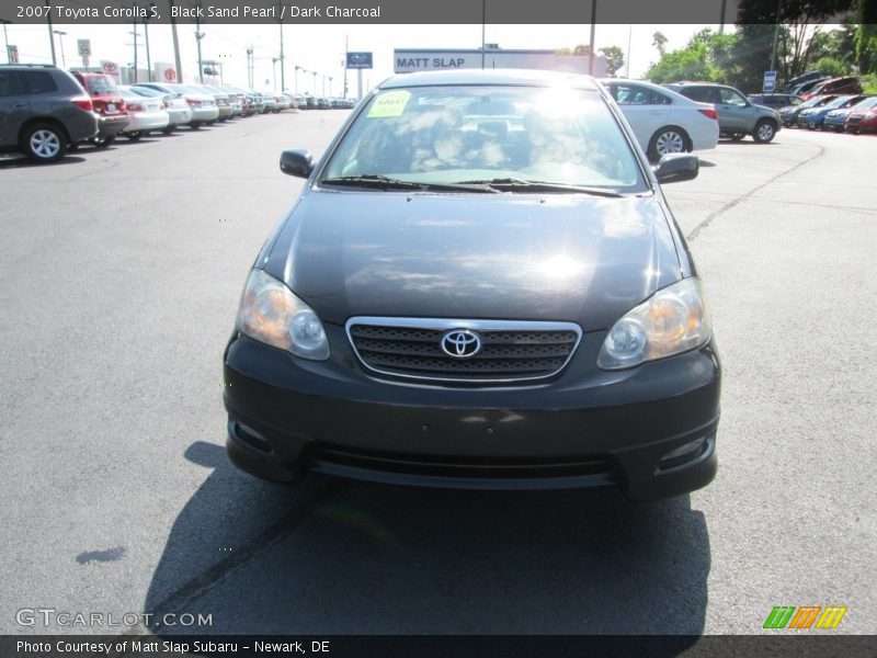 Black Sand Pearl / Dark Charcoal 2007 Toyota Corolla S