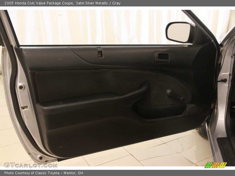 Satin Silver Metallic / Gray 2005 Honda Civic Value Package Coupe