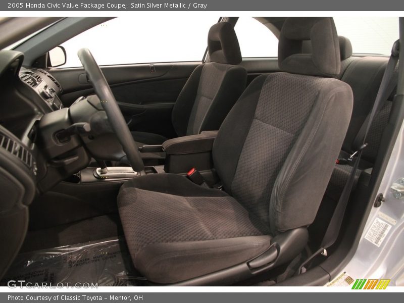 Satin Silver Metallic / Gray 2005 Honda Civic Value Package Coupe
