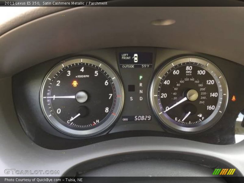 Satin Cashmere Metallic / Parchment 2011 Lexus ES 350