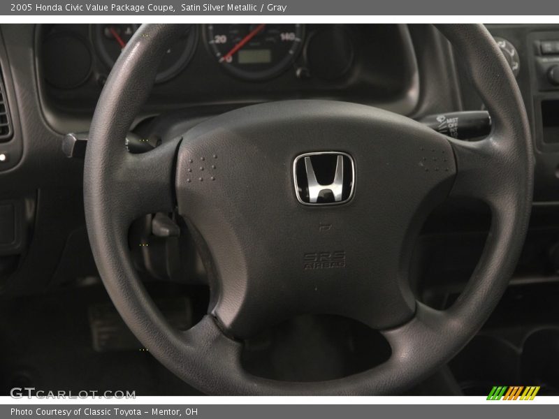 Satin Silver Metallic / Gray 2005 Honda Civic Value Package Coupe