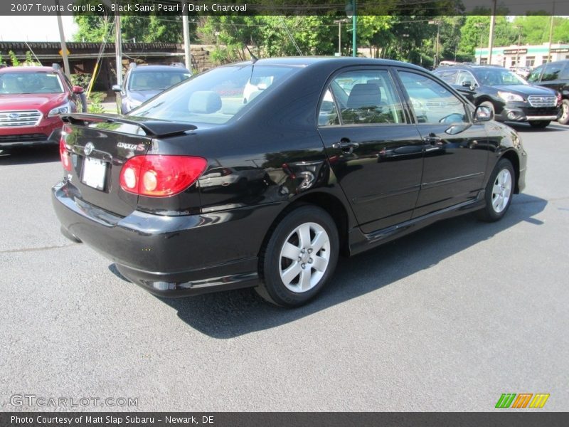 Black Sand Pearl / Dark Charcoal 2007 Toyota Corolla S