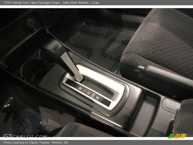 Satin Silver Metallic / Gray 2005 Honda Civic Value Package Coupe