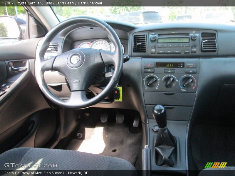 Black Sand Pearl / Dark Charcoal 2007 Toyota Corolla S