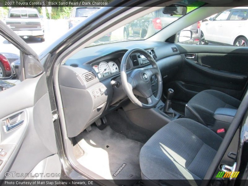 Black Sand Pearl / Dark Charcoal 2007 Toyota Corolla S