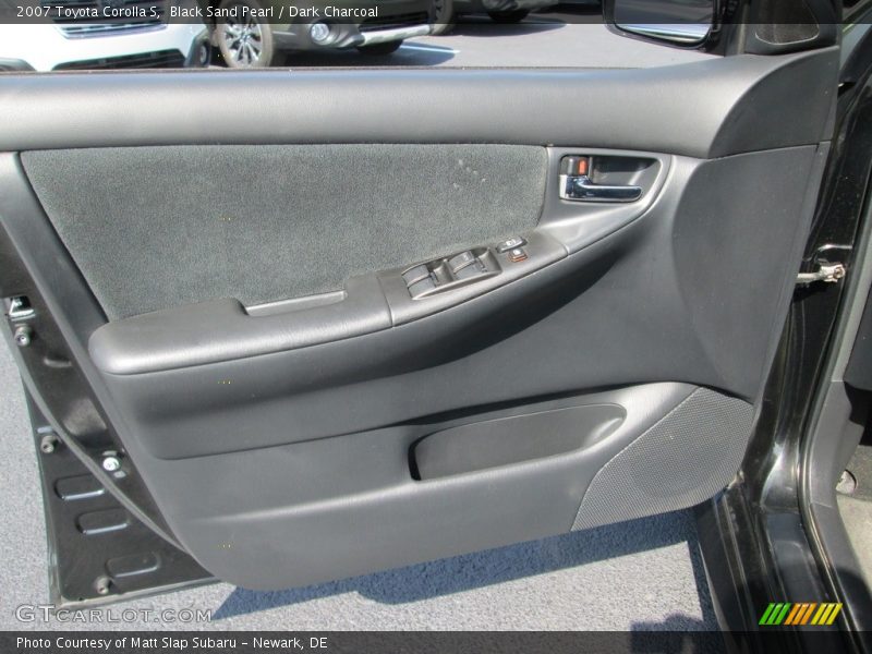 Black Sand Pearl / Dark Charcoal 2007 Toyota Corolla S