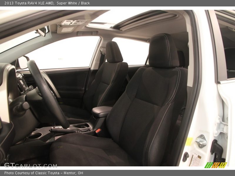 Super White / Black 2013 Toyota RAV4 XLE AWD