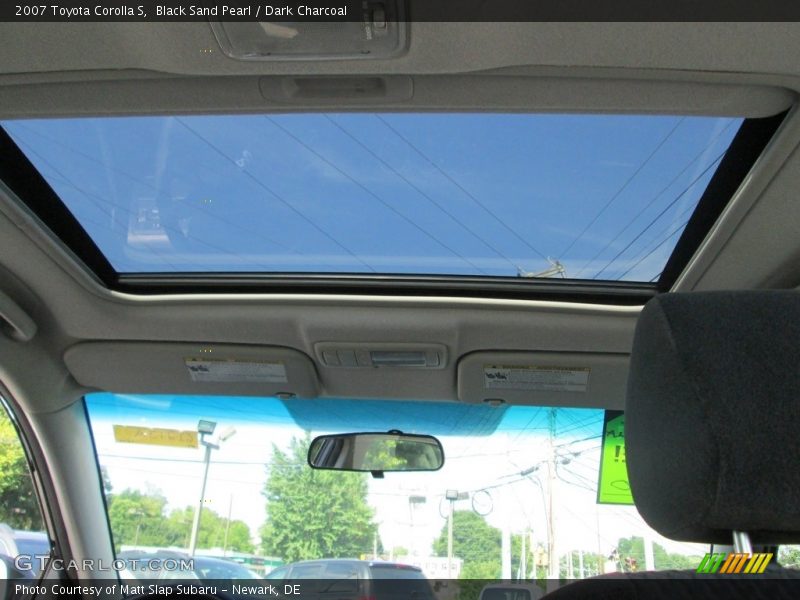 Black Sand Pearl / Dark Charcoal 2007 Toyota Corolla S