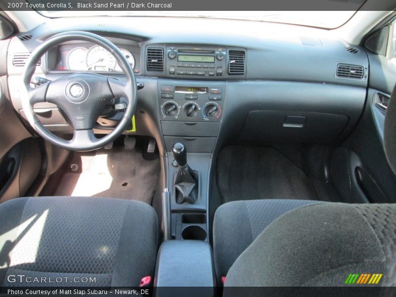 Black Sand Pearl / Dark Charcoal 2007 Toyota Corolla S