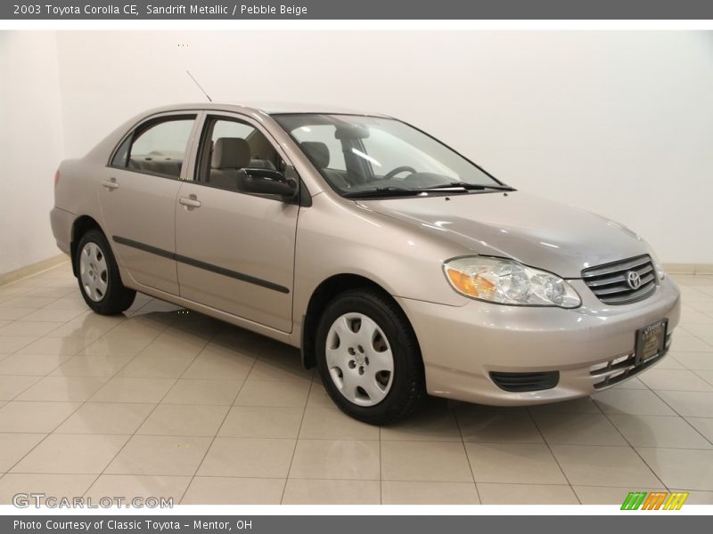 Sandrift Metallic / Pebble Beige 2003 Toyota Corolla CE