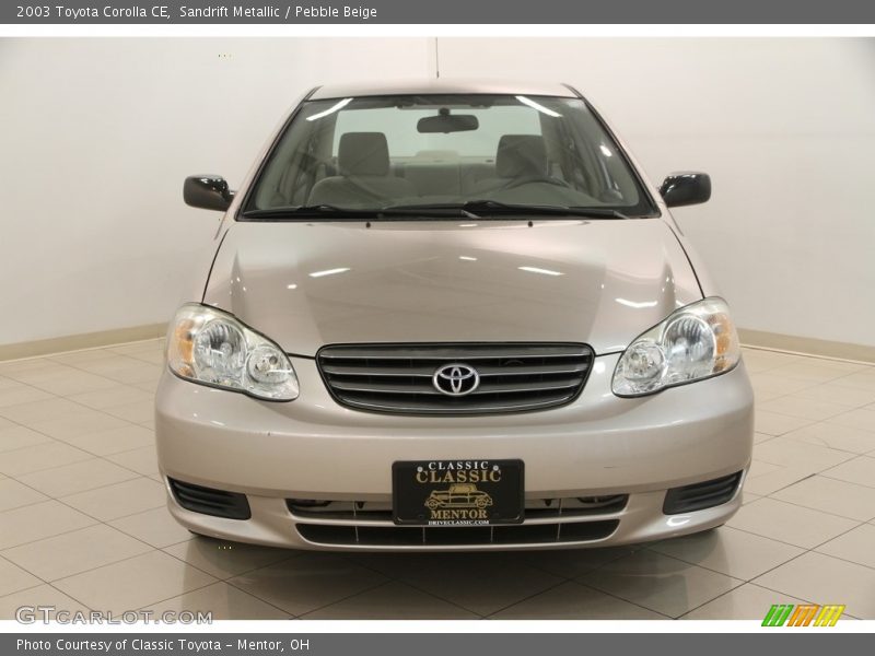 Sandrift Metallic / Pebble Beige 2003 Toyota Corolla CE
