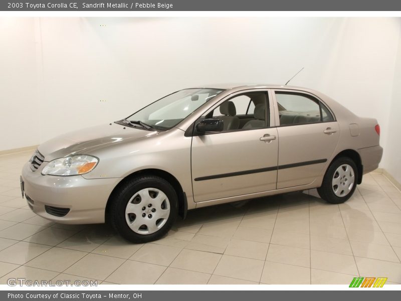 Sandrift Metallic / Pebble Beige 2003 Toyota Corolla CE