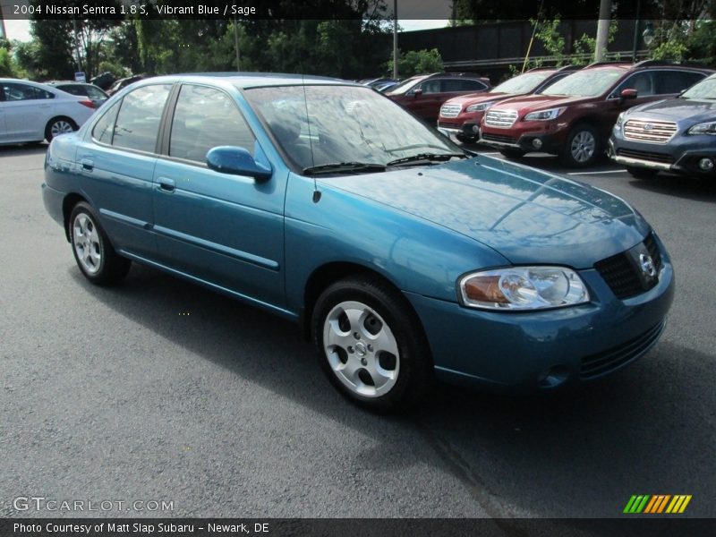 Vibrant Blue / Sage 2004 Nissan Sentra 1.8 S