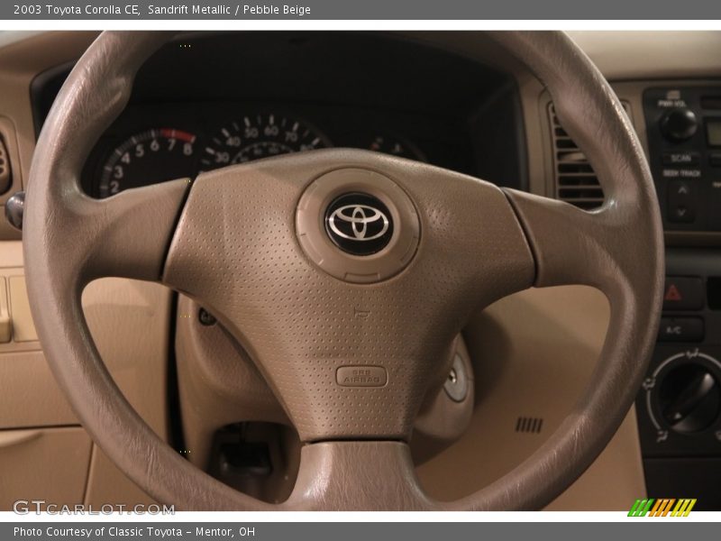 Sandrift Metallic / Pebble Beige 2003 Toyota Corolla CE