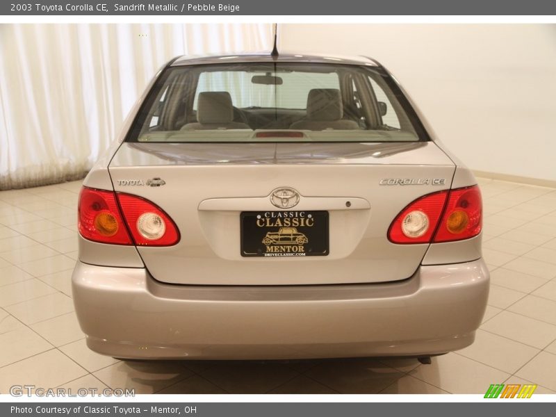 Sandrift Metallic / Pebble Beige 2003 Toyota Corolla CE