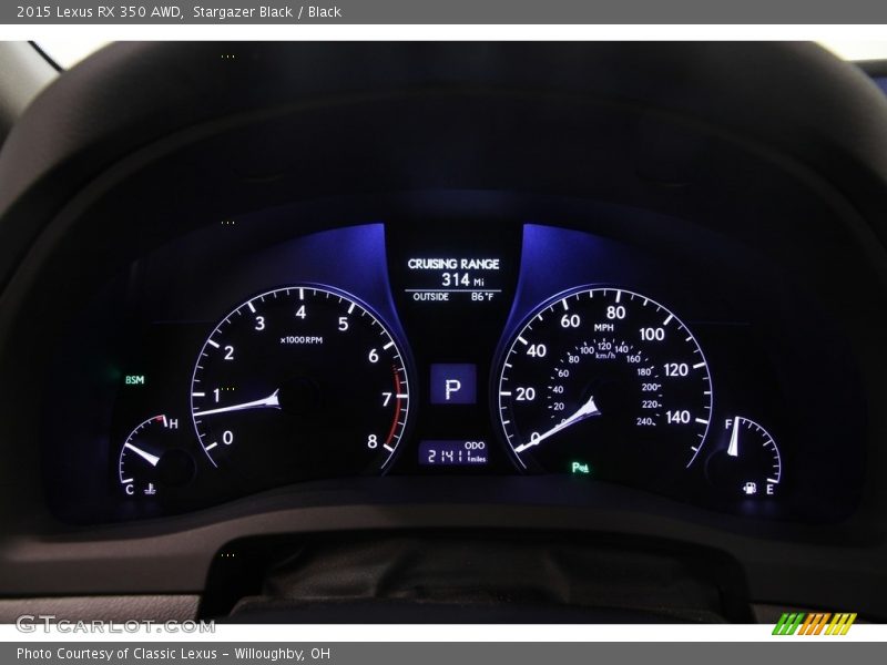  2015 RX 350 AWD 350 AWD Gauges