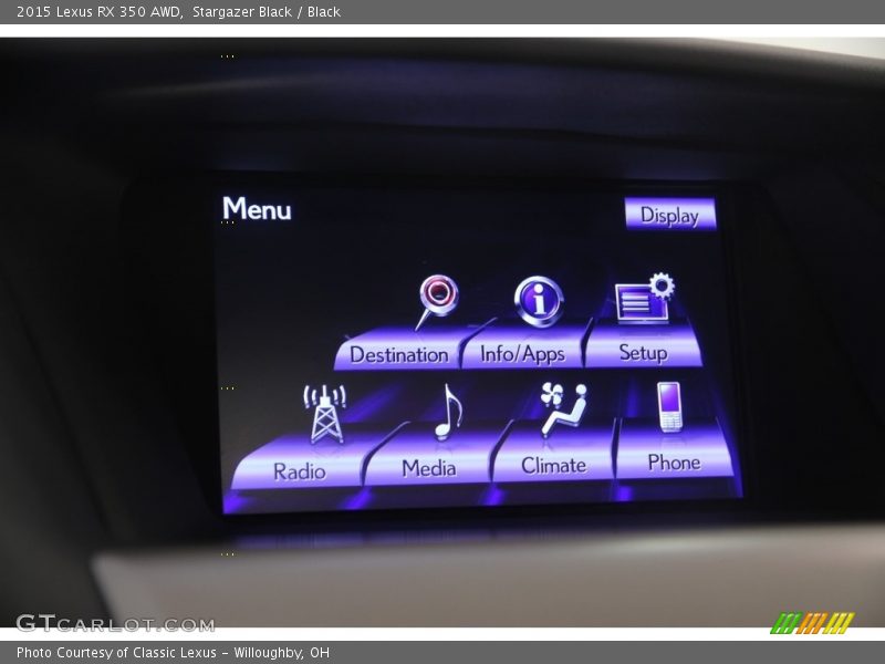 Stargazer Black / Black 2015 Lexus RX 350 AWD