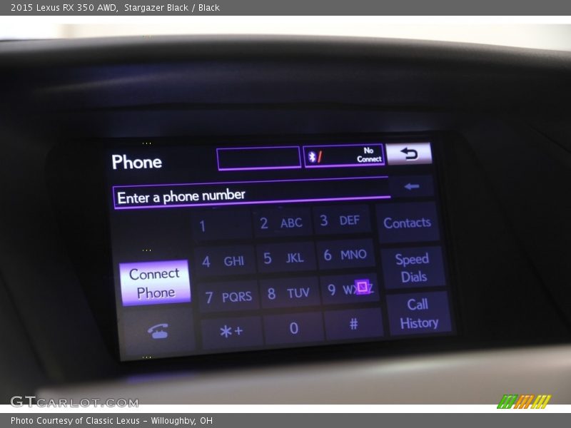 Stargazer Black / Black 2015 Lexus RX 350 AWD