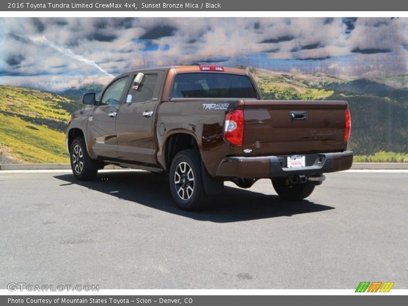 Sunset Bronze Mica / Black 2016 Toyota Tundra Limited CrewMax 4x4