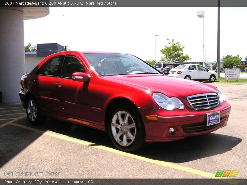 Mars Red / Stone 2007 Mercedes-Benz C 280 4Matic Luxury