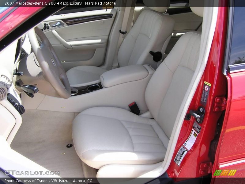 Mars Red / Stone 2007 Mercedes-Benz C 280 4Matic Luxury