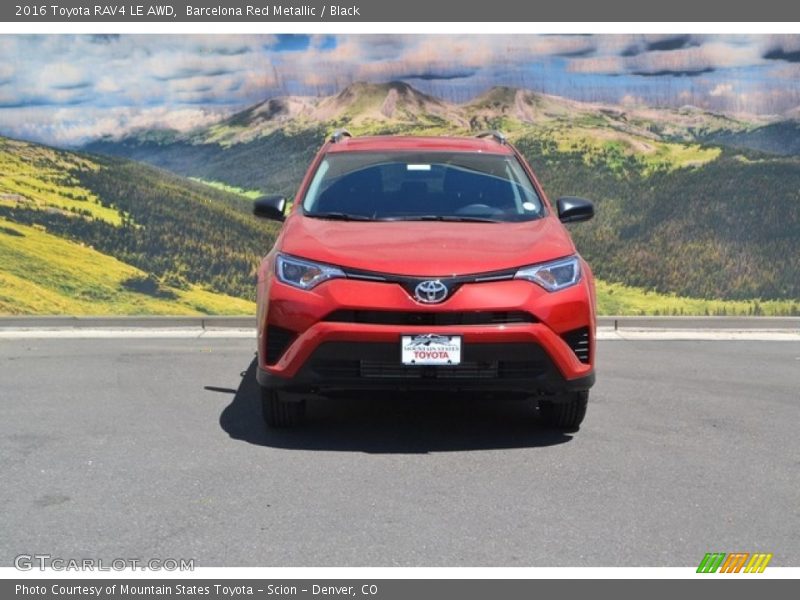 Barcelona Red Metallic / Black 2016 Toyota RAV4 LE AWD