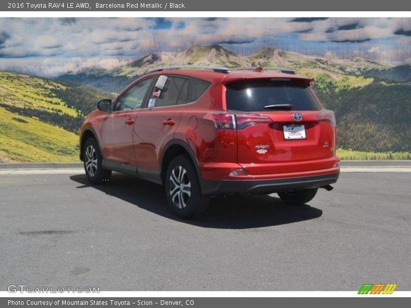 Barcelona Red Metallic / Black 2016 Toyota RAV4 LE AWD