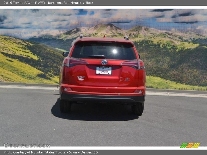 Barcelona Red Metallic / Black 2016 Toyota RAV4 LE AWD