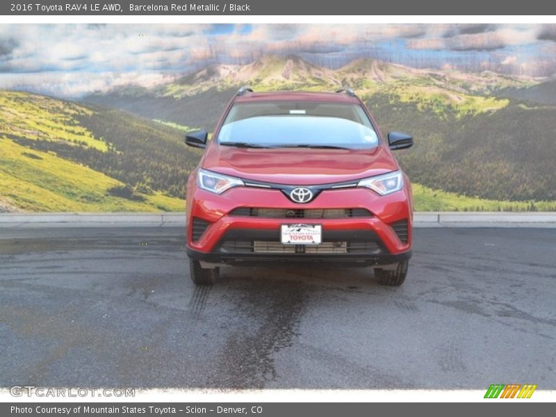 Barcelona Red Metallic / Black 2016 Toyota RAV4 LE AWD