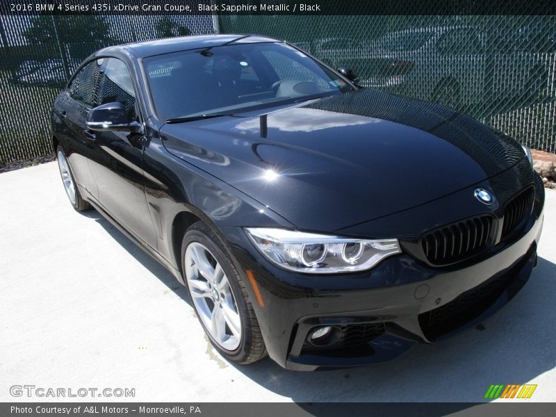 Black Sapphire Metallic / Black 2016 BMW 4 Series 435i xDrive Gran Coupe