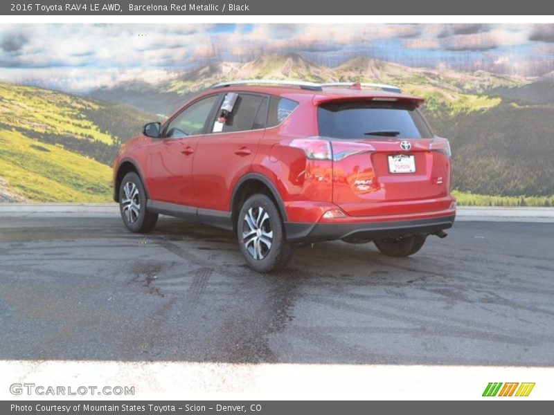 Barcelona Red Metallic / Black 2016 Toyota RAV4 LE AWD