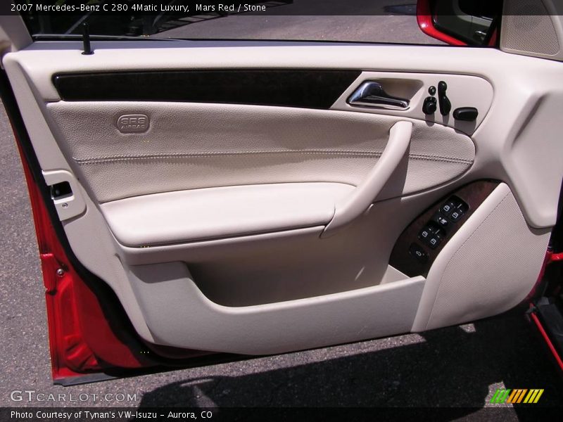 Mars Red / Stone 2007 Mercedes-Benz C 280 4Matic Luxury