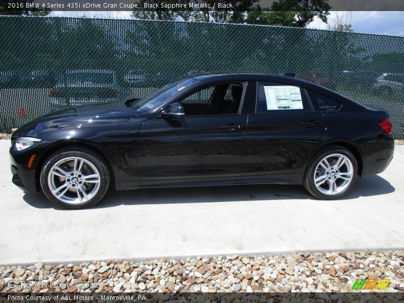 Black Sapphire Metallic / Black 2016 BMW 4 Series 435i xDrive Gran Coupe